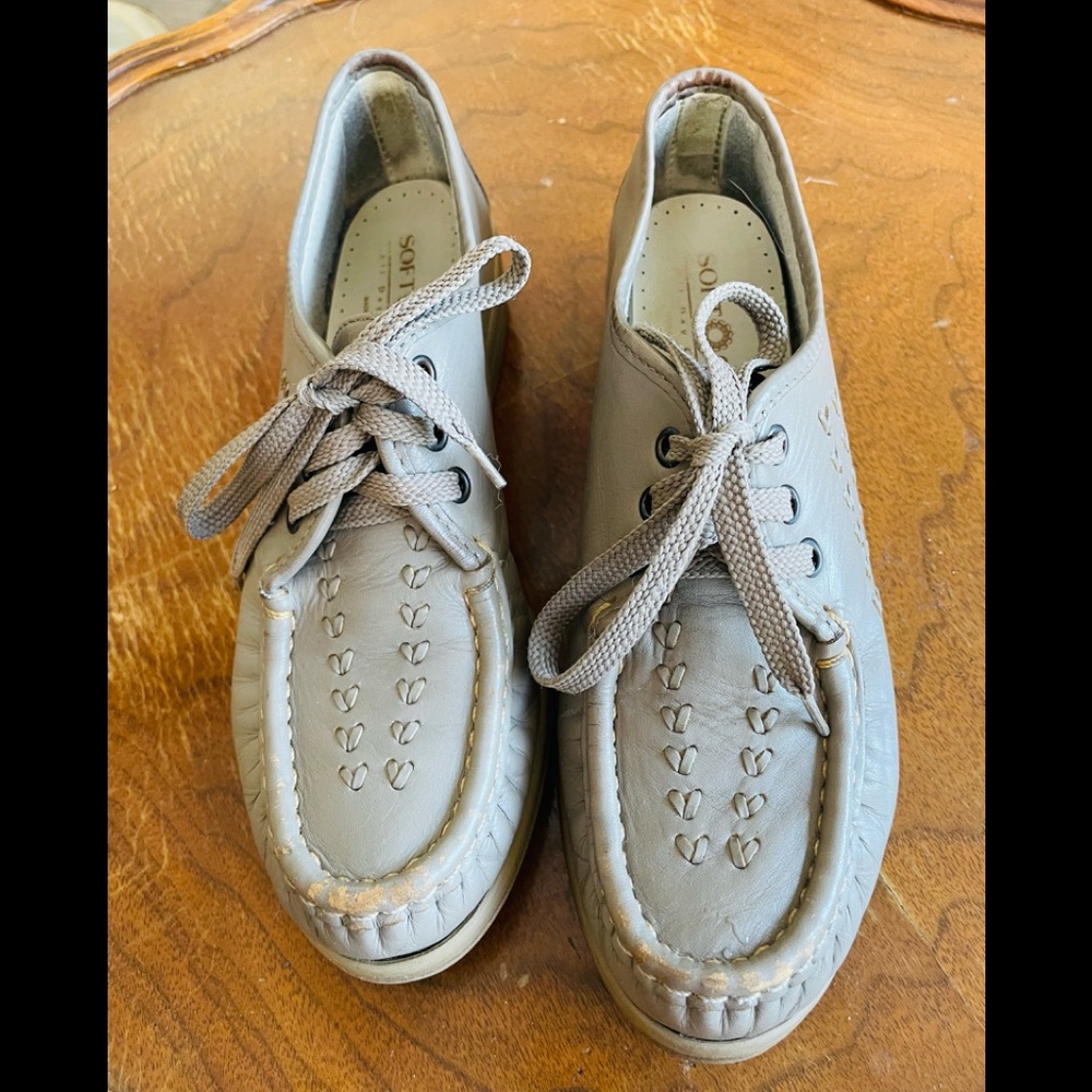 Bonnie SoftSpots Comfort Taupe leather Shoes tan size 6